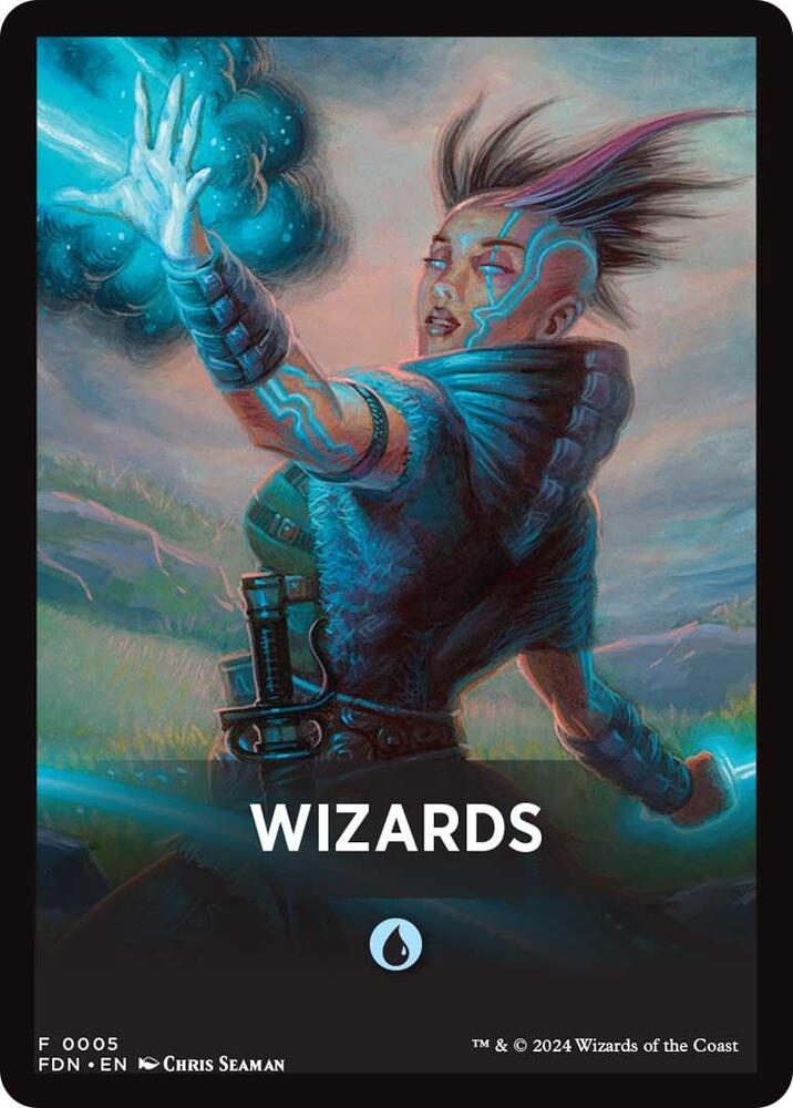 Wizards Theme Card [Foundations Tokens] | Fandemonia Ltd