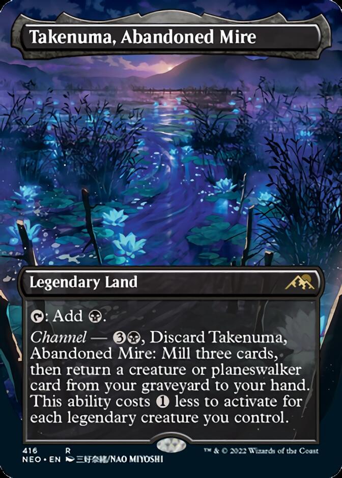 Takenuma, Abandoned Mire (Borderless Alternate Art) [Kamigawa: Neon Dynasty] | Fandemonia Ltd