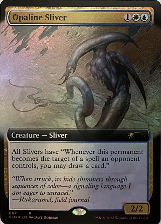 Opaline Sliver (Extended Art) [Secret Lair Drop Promos] | Fandemonia Ltd