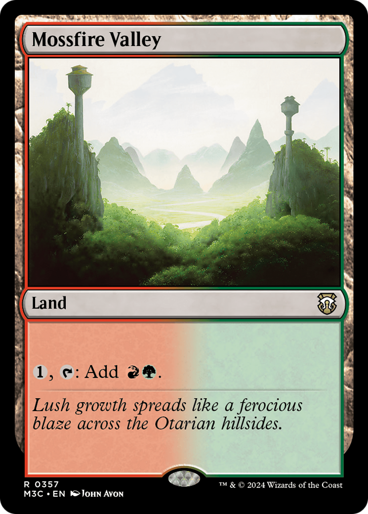 Mossfire Valley (Ripple Foil) [Modern Horizons 3 Commander] | Fandemonia Ltd