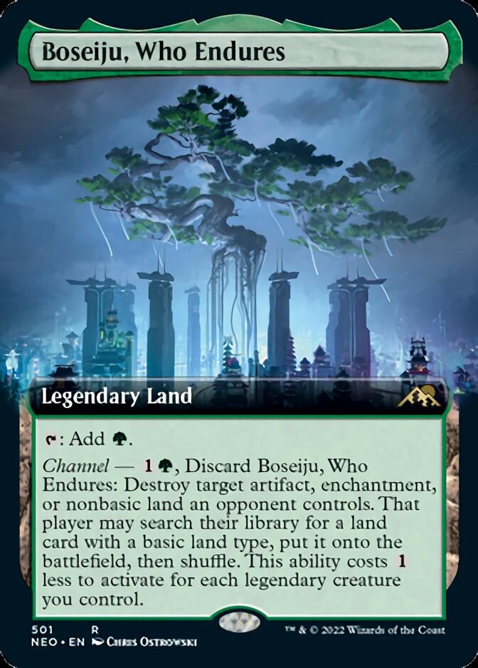 Boseiju, Who Endures (Extended Art) [Kamigawa: Neon Dynasty] | Fandemonia Ltd