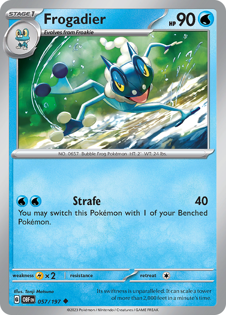 Frogadier (057/197) [Scarlet & Violet: Obsidian Flames] | Fandemonia Ltd