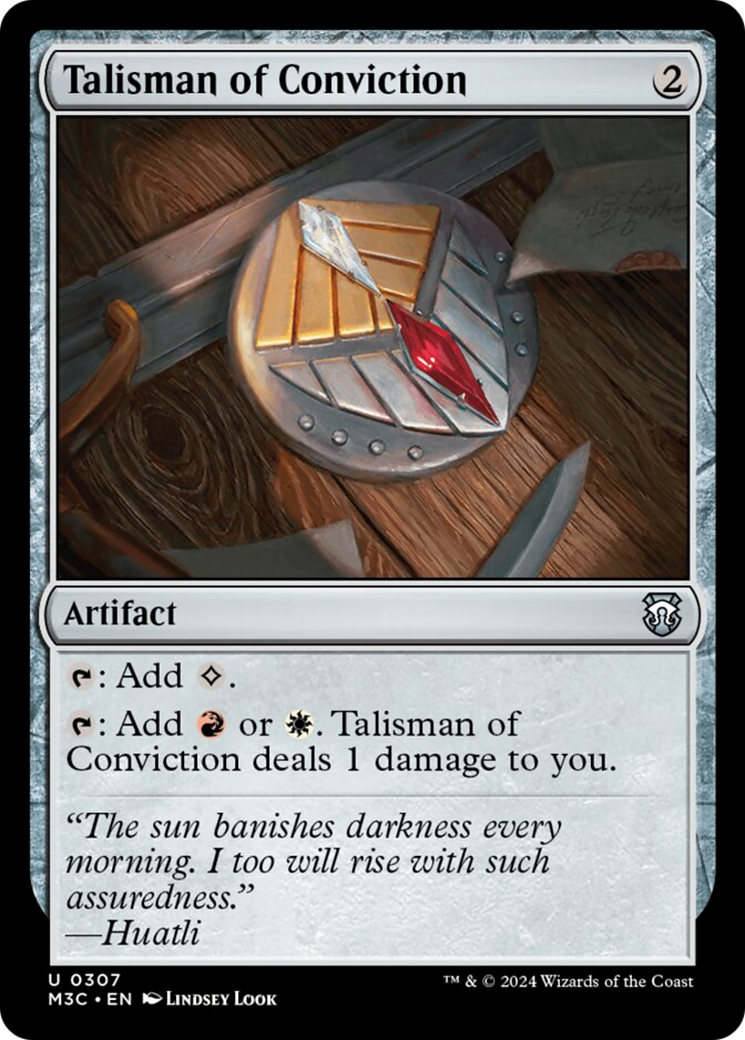 Talisman of Conviction (Ripple Foil) [Modern Horizons 3 Commander] | Fandemonia Ltd