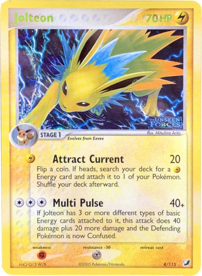 Jolteon (8/115) (Stamped) [EX: Unseen Forces] | Fandemonia Ltd