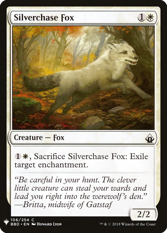 Silverchase Fox [Mystery Booster] | Fandemonia Ltd