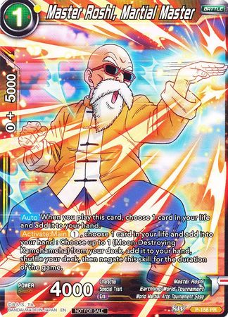 Master Roshi, Martial Master (Power Booster: World Martial Arts Tournament) (P-158) [Promotion Cards] | Fandemonia Ltd