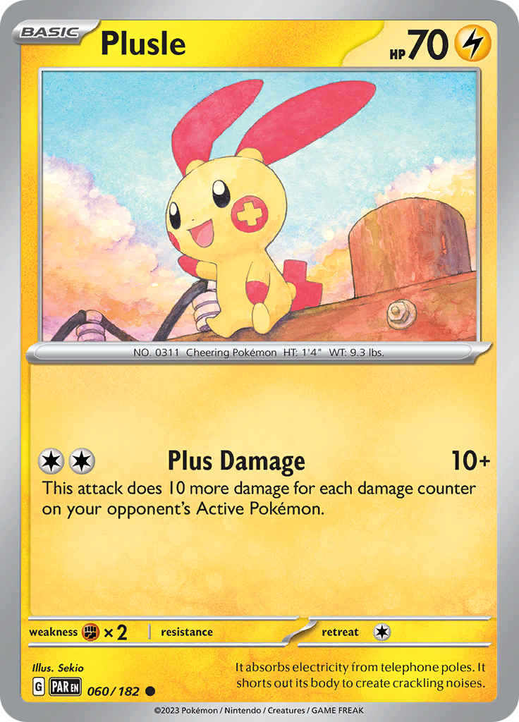 Plusle (060/182) [Scarlet & Violet: Paradox Rift] | Fandemonia Ltd