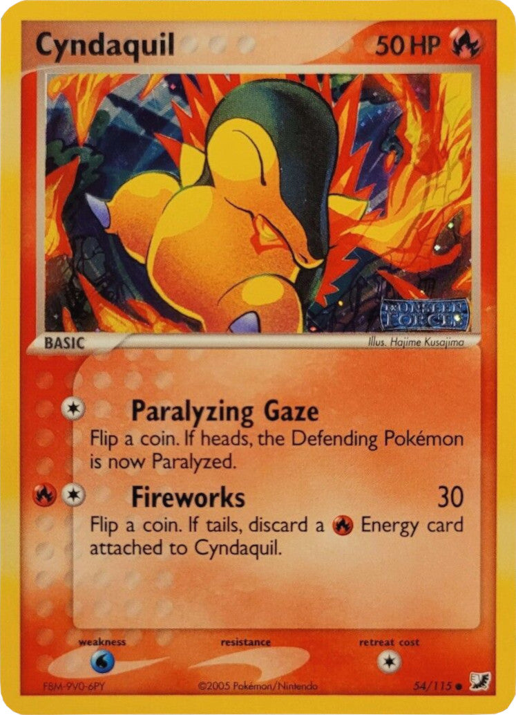 Cyndaquil (54/115) (Stamped) [EX: Unseen Forces] | Fandemonia Ltd