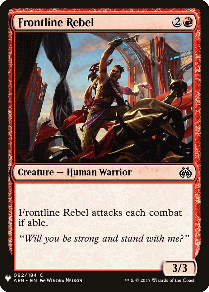 Frontline Rebel [Mystery Booster] | Fandemonia Ltd