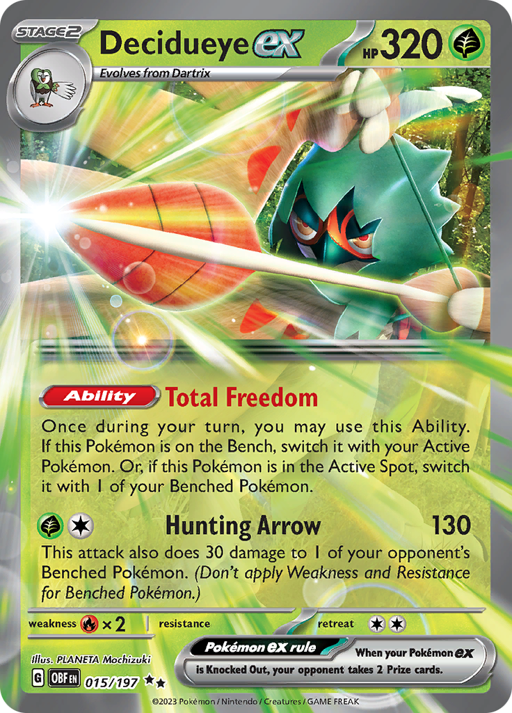 Decidueye ex (015/197) [Scarlet & Violet: Obsidian Flames] | Fandemonia Ltd