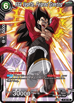 SS4 Vegeta, Feigned Greeting (P-307) [Tournament Promotion Cards] | Fandemonia Ltd