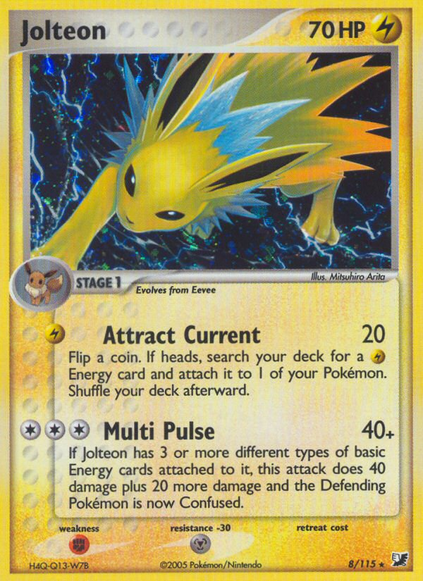 Jolteon (8/115) [EX: Unseen Forces] | Fandemonia Ltd