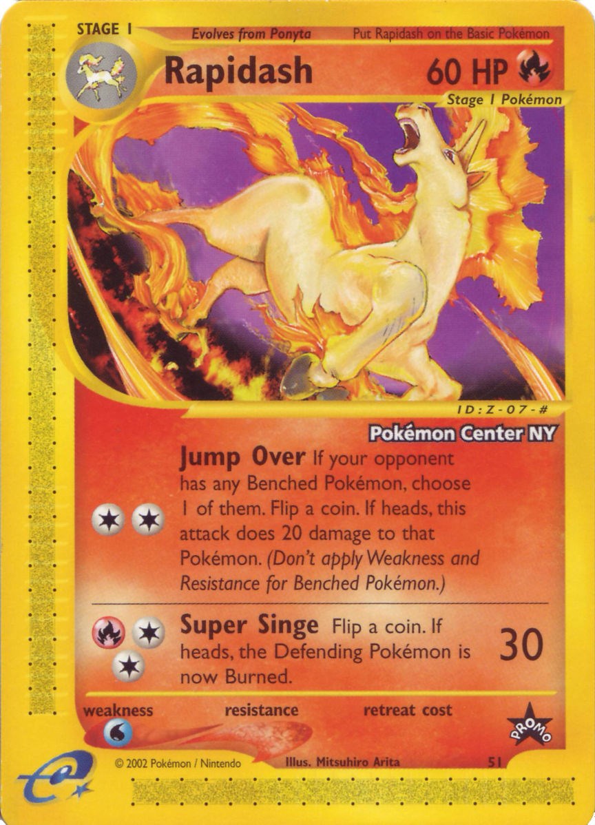 Rapidash (51) (Pokemon Center NY Promo) [Wizards of the Coast: Black Star Promos] | Fandemonia Ltd