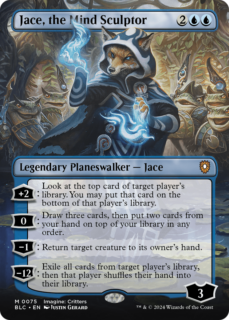 Jace, the Mind Sculptor (Borderless) [Bloomburrow Commander] | Fandemonia Ltd