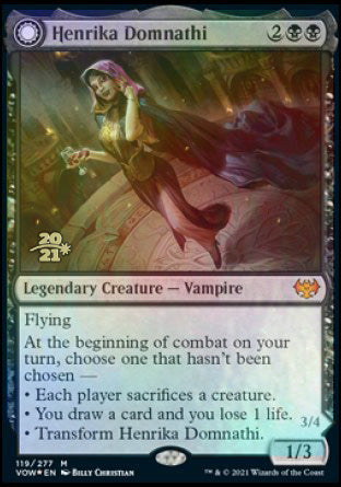 Henrika Domnathi // Henrika, Infernal Seer [Innistrad: Crimson Vow Prerelease Promos] | Fandemonia Ltd