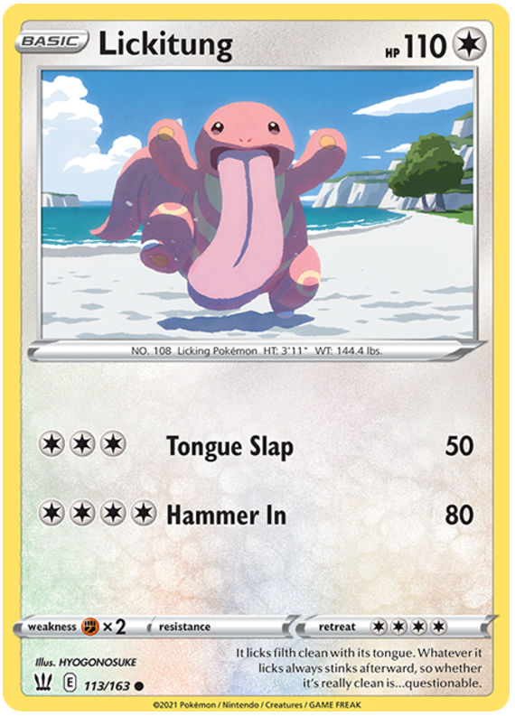 Lickitung (113/163) [Sword & Shield: Battle Styles] | Fandemonia Ltd