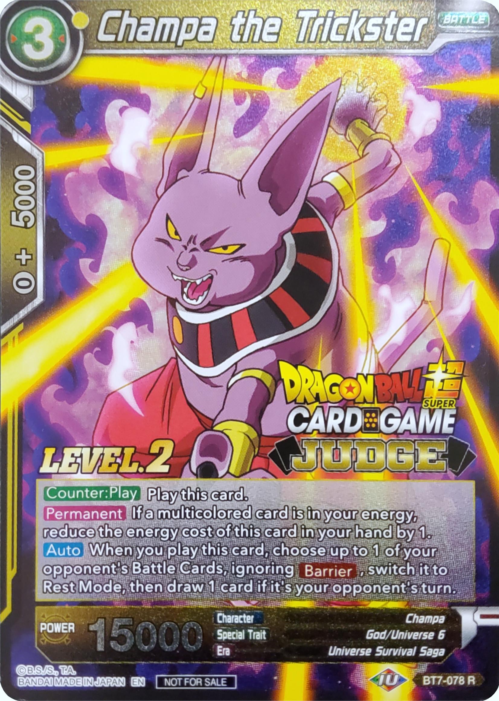 Champa the Trickster (Level 2) (BT7-078) [Judge Promotion Cards] | Fandemonia Ltd