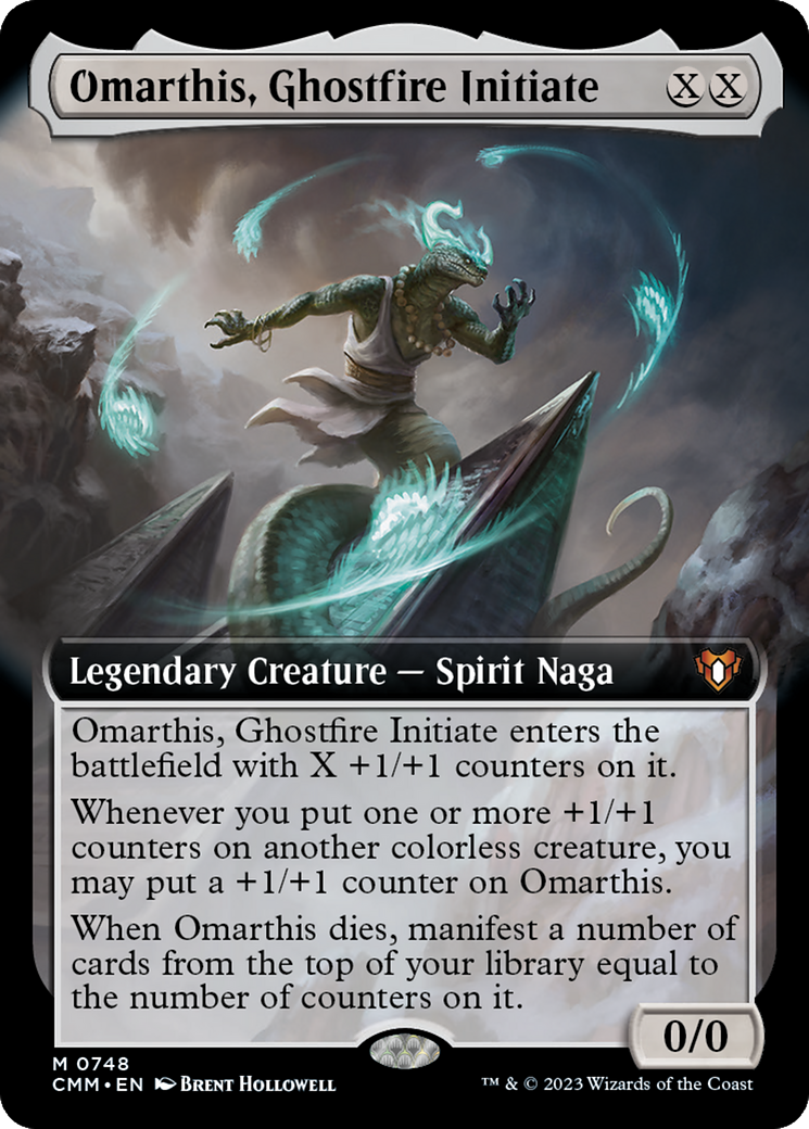 Omarthis, Ghostfire Initiate (Extended Art) [Commander Masters] | Fandemonia Ltd