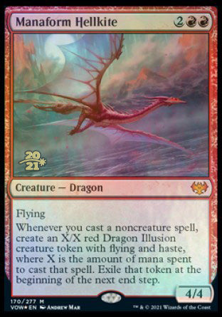 Manaform Hellkite [Innistrad: Crimson Vow Prerelease Promos] | Fandemonia Ltd