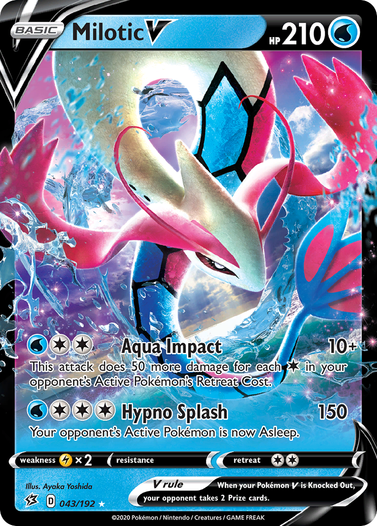 Milotic V (043/192) [Sword & Shield: Rebel Clash] | Fandemonia Ltd