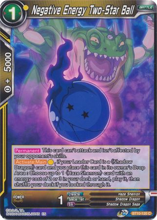 Negative Energy Two-Star Ball (BT10-120) [Rise of the Unison Warrior 2nd Edition] | Fandemonia Ltd