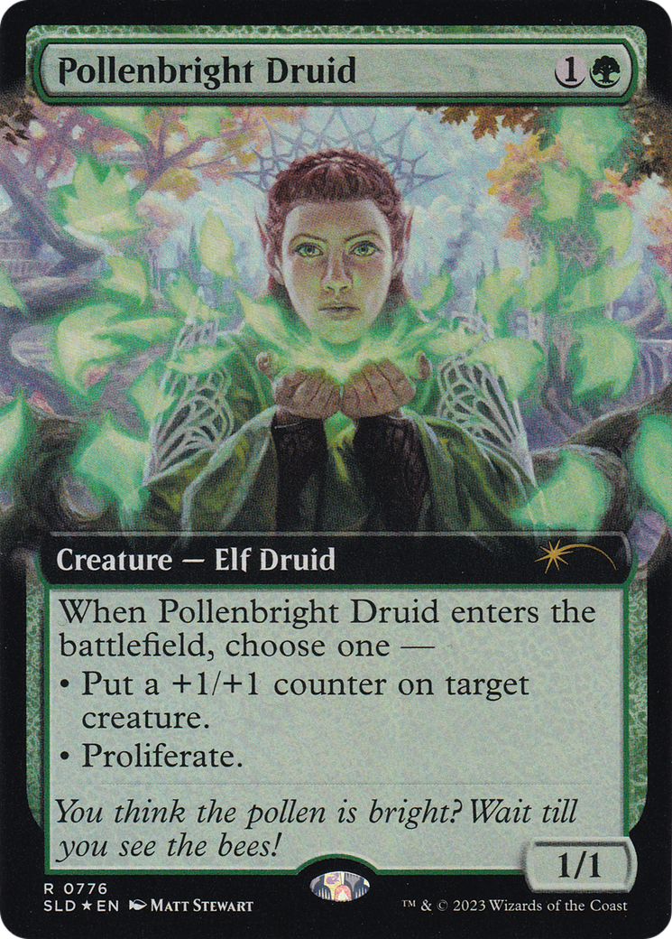 Pollenbright Druid (Extended Art) [Secret Lair Drop Series] | Fandemonia Ltd