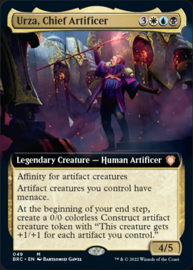 Urza, Chief Artificer (Extended Art) [The Brothers' War Commander] | Fandemonia Ltd