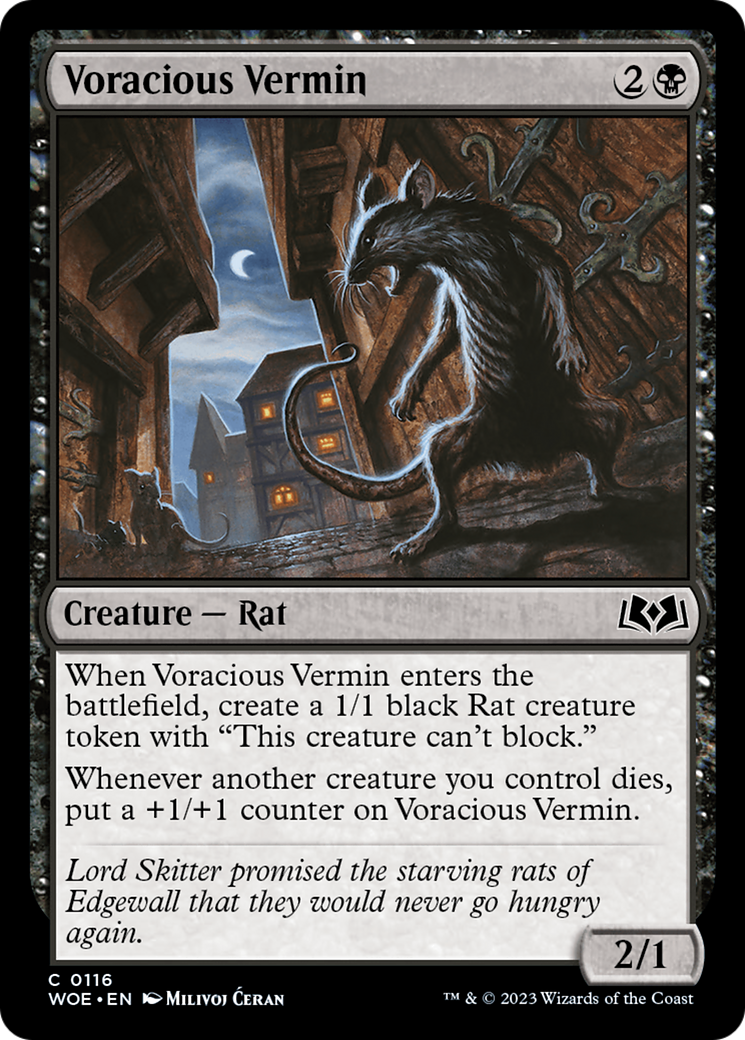 Voracious Vermin [Wilds of Eldraine] | Fandemonia Ltd