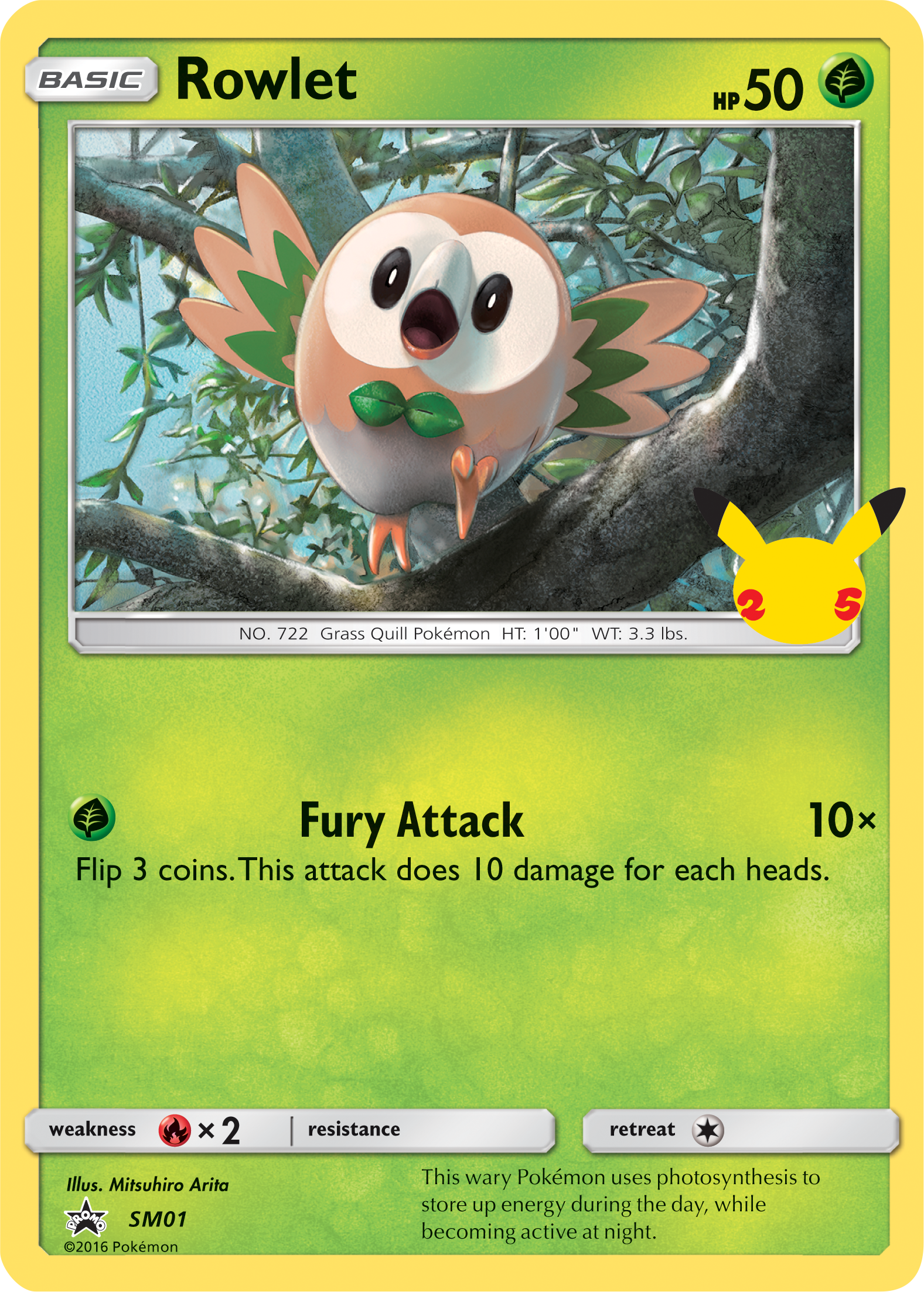 Rowlet (SM01) (Jumbo Card) [First Partner Pack] | Fandemonia Ltd