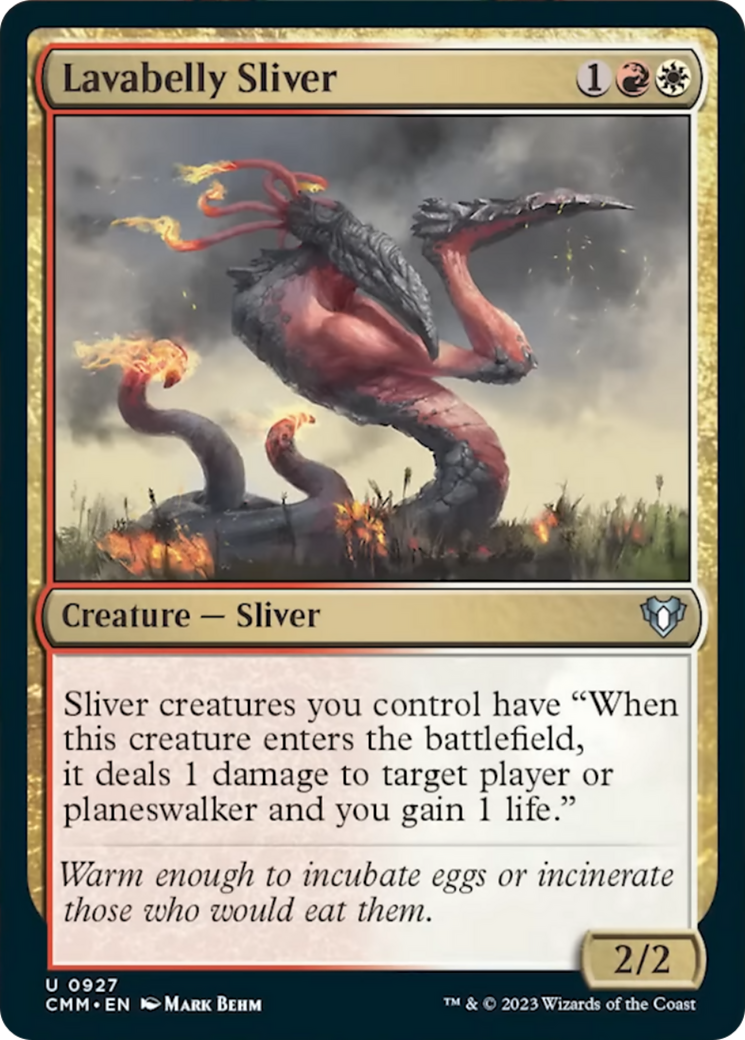 Lavabelly Sliver [Commander Masters] | Fandemonia Ltd