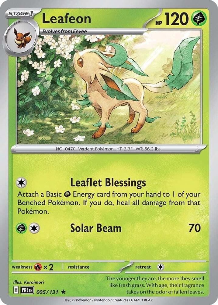 Leafeon (005/131) [Scarlet & Violet: Prismatic Evolutions] | Fandemonia Ltd