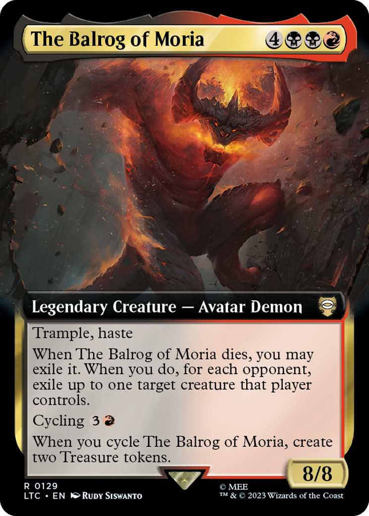 The Balrog of Moria (Extended Art) [The Lord of the Rings: Tales of Middle-Earth Commander] | Fandemonia Ltd