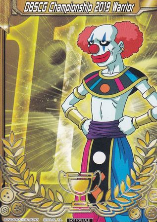 DBSCG Championship 2019 Warrior (Merit Card) - Universe 11 "Belmod" (11) [Tournament Promotion Cards] | Fandemonia Ltd