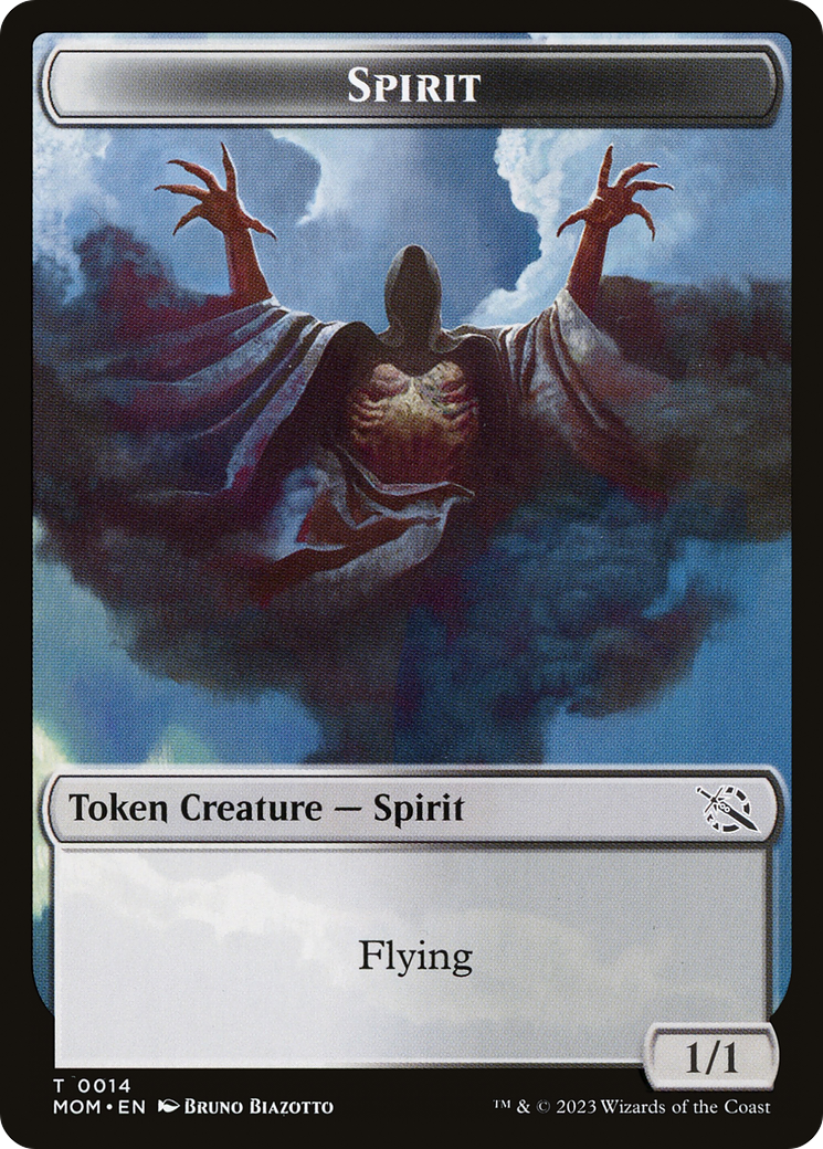 Thopter // Spirit (14) Double-Sided Token [March of the Machine Tokens] | Fandemonia Ltd