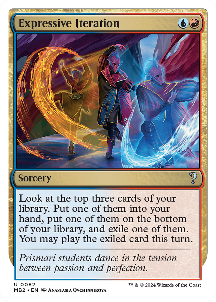 Expressive Iteration (White Border) [Mystery Booster 2] | Fandemonia Ltd