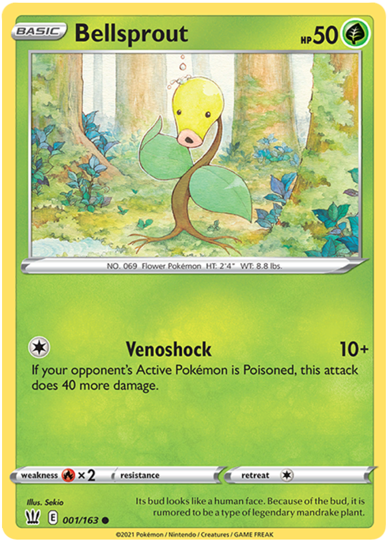 Bellsprout (001/163) [Sword & Shield: Battle Styles] | Fandemonia Ltd