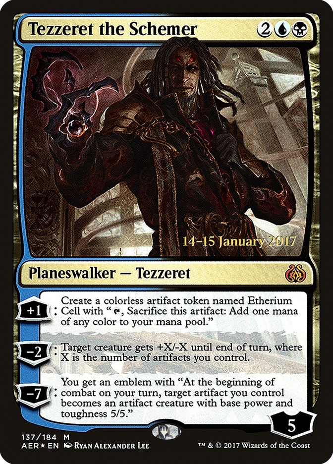 Tezzeret the Schemer [Aether Revolt Prerelease Promos] | Fandemonia Ltd