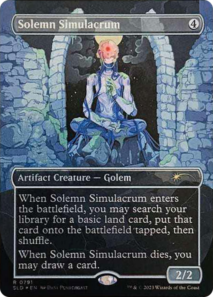 Solemn Simulacrum (0791) (Borderless) [Secret Lair Drop Series] | Fandemonia Ltd