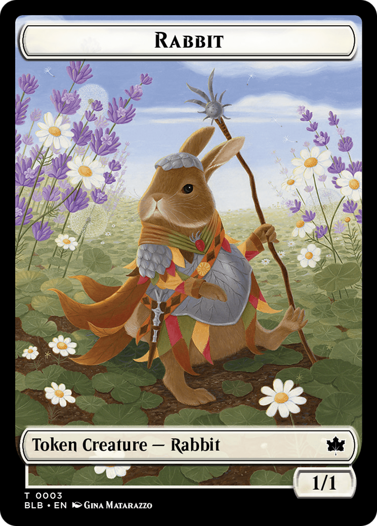 Rabbit // Rabbit Double-Sided Token [Bloomburrow Tokens] | Fandemonia Ltd