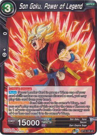 Son Goku, Power of Legend (BT10-128) [Rise of the Unison Warrior 2nd Edition] | Fandemonia Ltd