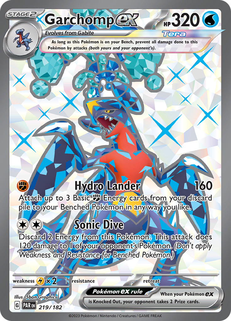 Garchomp ex (219/182) [Scarlet & Violet: Paradox Rift] | Fandemonia Ltd