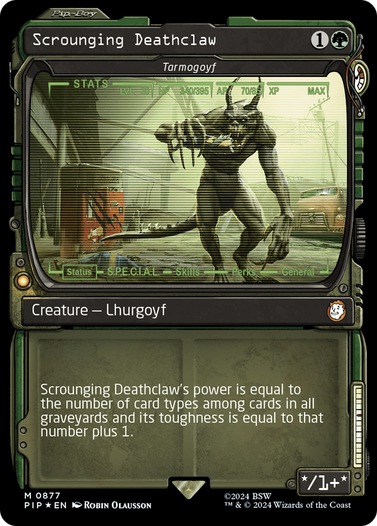 Scrounging Deathclaw - Tarmogoyf (Showcase) (Surge Foil) [Fallout] | Fandemonia Ltd