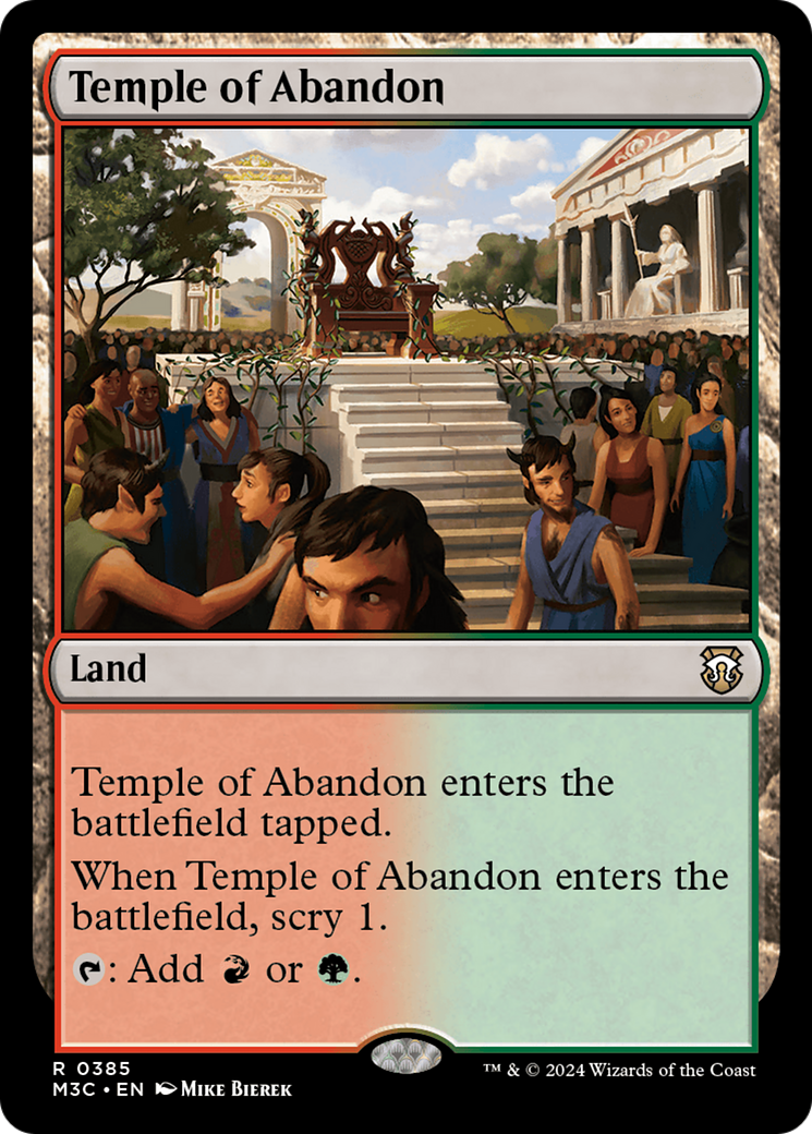 Temple of Abandon (Ripple Foil) [Modern Horizons 3 Commander] | Fandemonia Ltd