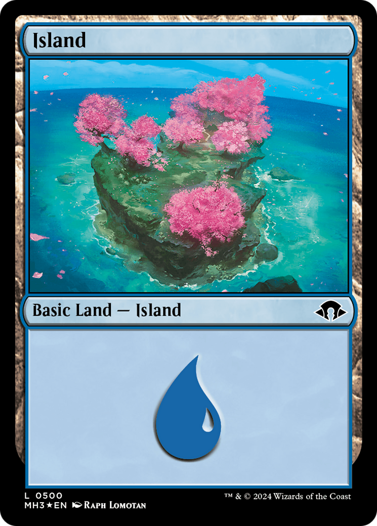 Island (0500) (Ripple Foil) [Modern Horizons 3] | Fandemonia Ltd