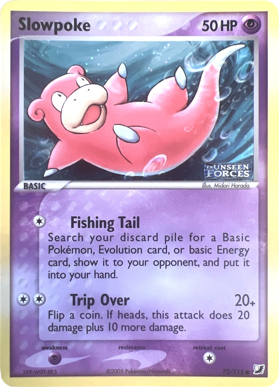 Slowpoke (72/115) (Stamped) [EX: Unseen Forces] | Fandemonia Ltd