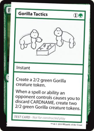 Gorilla Tactics (2021 Edition) [Mystery Booster Playtest Cards] | Fandemonia Ltd