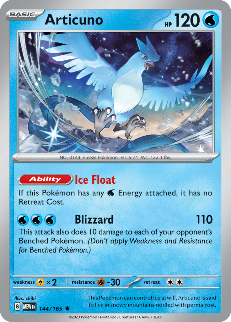 Articuno (144/165) [Scarlet & Violet: 151] | Fandemonia Ltd