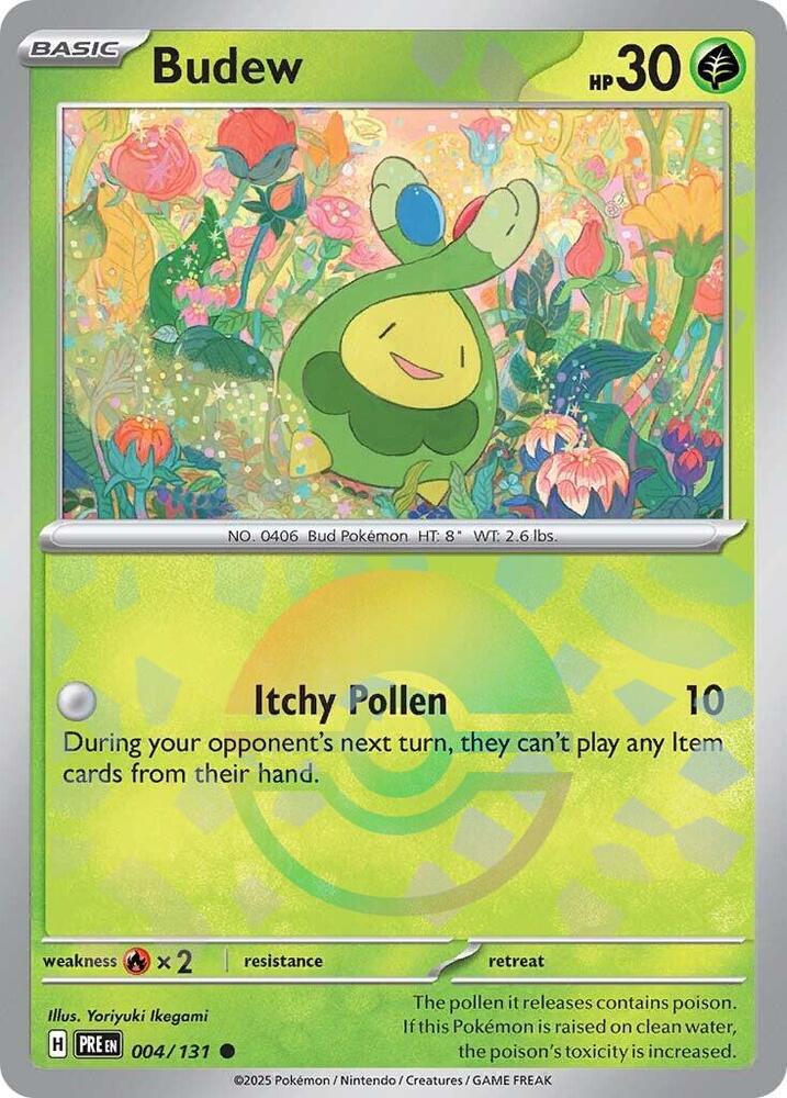 Budew (004/131) (Poke Ball Pattern) [Scarlet & Violet: Prismatic Evolutions] | Fandemonia Ltd