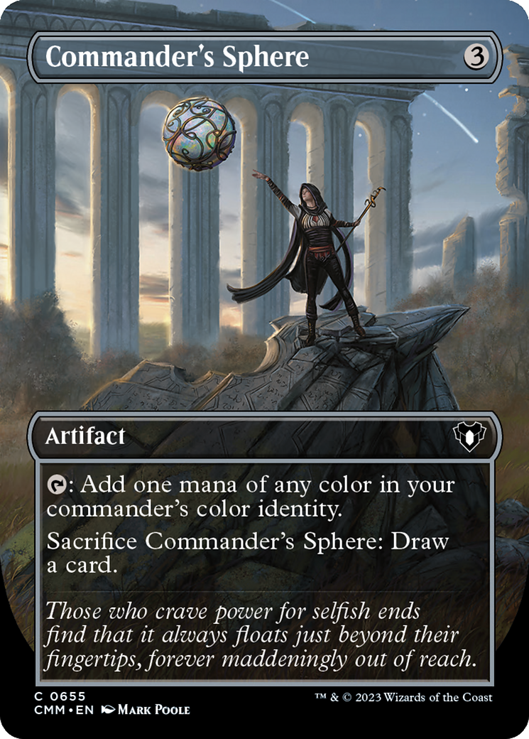 Commander's Sphere (Borderless Alternate Art) [Commander Masters] | Fandemonia Ltd