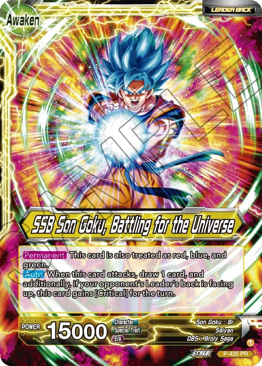 Son Goku // SSB Son Goku, Battling for the Universe (P-425) [Promotion Cards] | Fandemonia Ltd